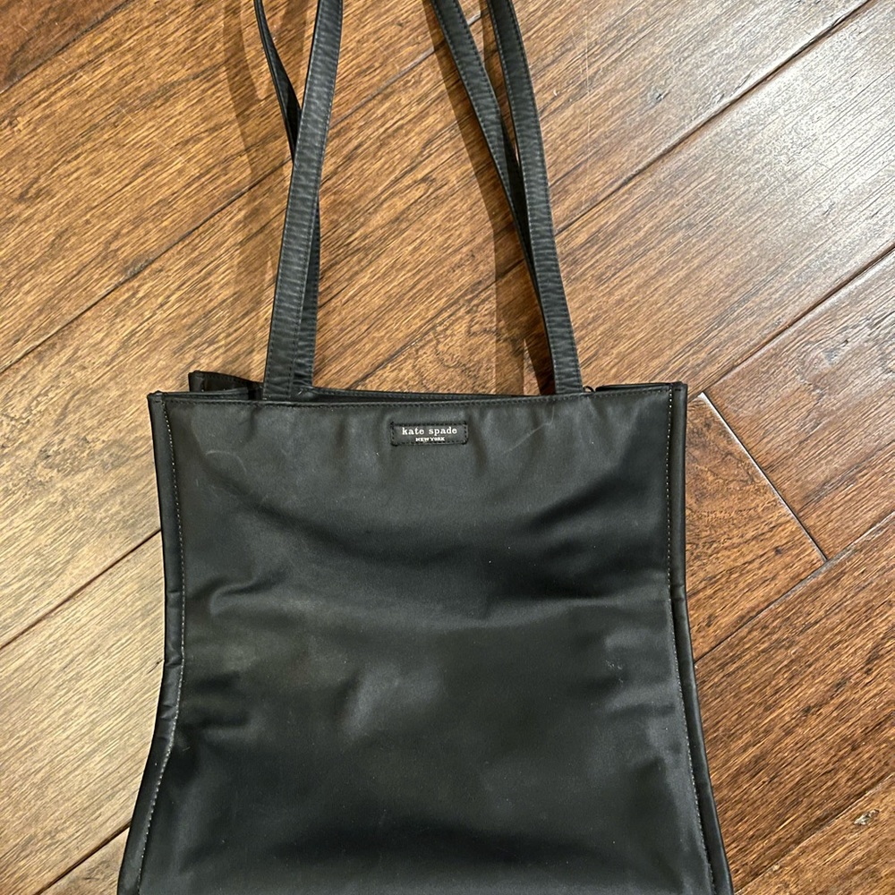 Vintage Kate Spade black canvas purse.